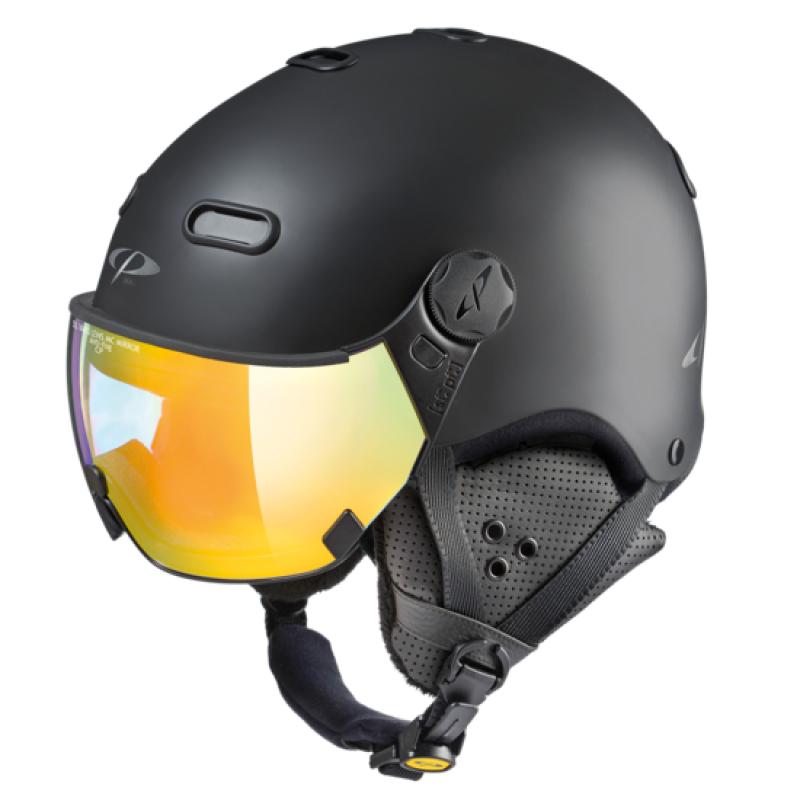 Sporthelmen CP Skihelm met vizier Carachillo Zwart Meekleurend Spiegelend ? ? ?
