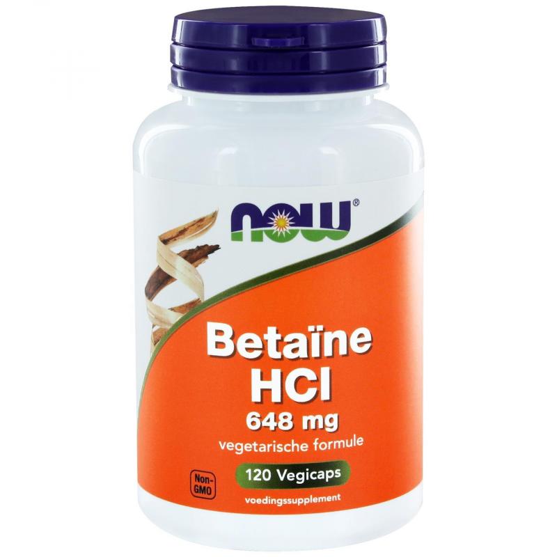 Now Foods Betaïne HCl 648 mg (120 caps) NOW Foods
