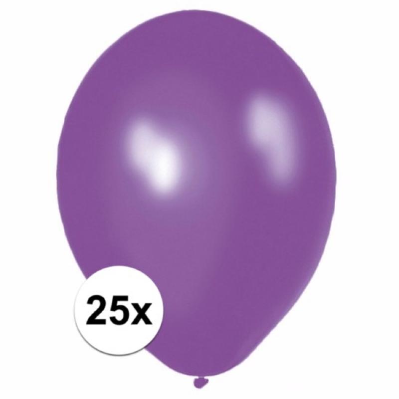Feestartikelen diversen Shoppartners 25x Voordelige paarse ballonnen