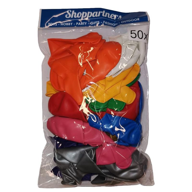 â‚¬500000 wijzer in geldzaken Shoppartners 50 stuks ballonnen in verschillende kleuren