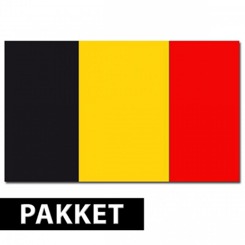 AlleKleurenShirts Belgische versiering pakket Landen versiering en vlaggen