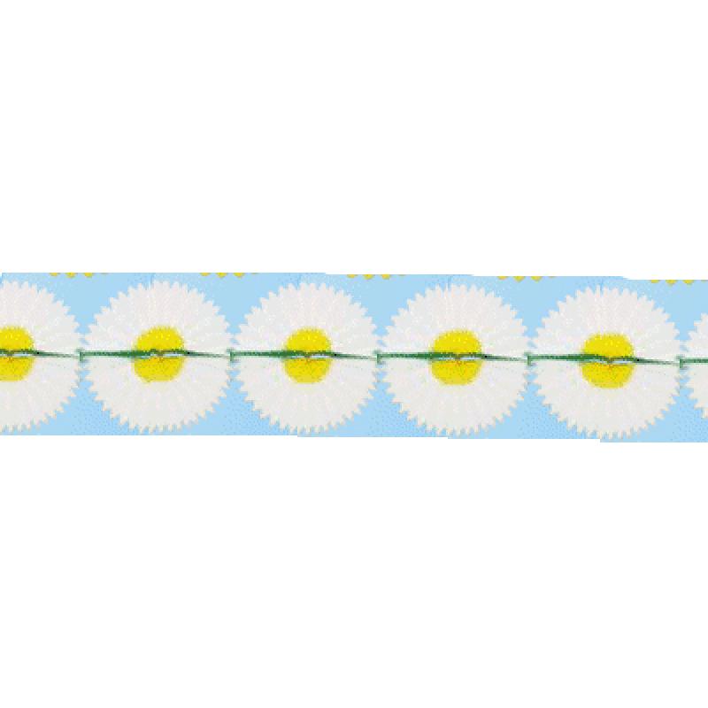 Feestartikelen diversen AlleKleurenShirts Bloem slinger Margrietjes