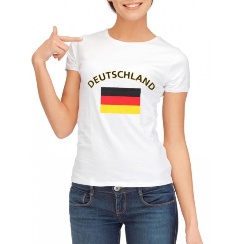Duitse vlag t shirt voor dames Shoppartners Landen versiering en vlaggen
