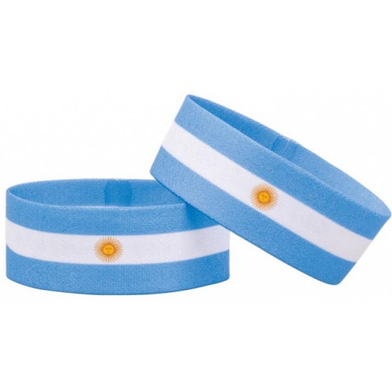 AlleKleurenShirts Fan armband Argentinie Landen versiering en vlaggen