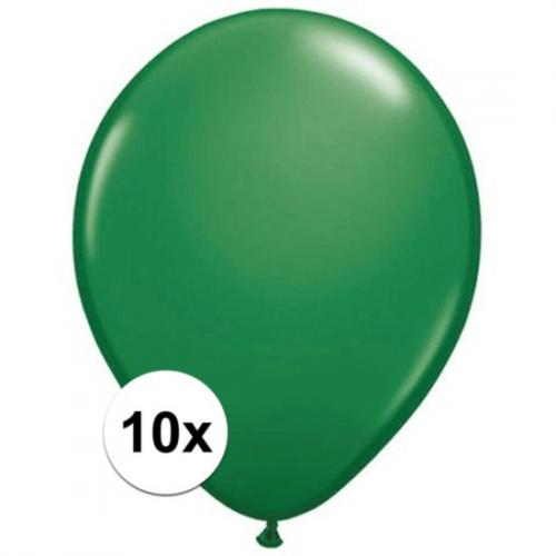Groene Qualatex ballonnen 10 stuks Qualatex nieuw