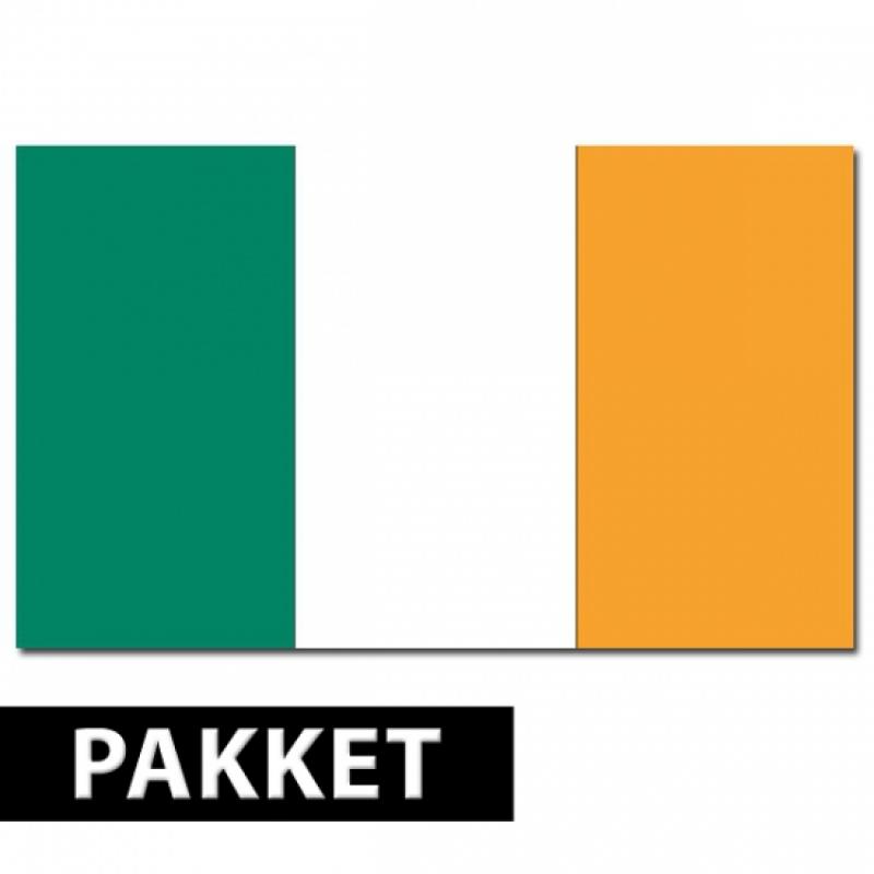 AlleKleurenShirts Ierse versiering pakket Landen versiering en vlaggen