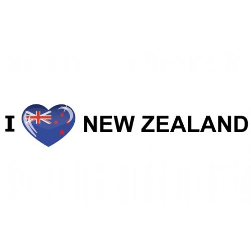 Landen sticker I Love New Zealand Shoppartners Goedkoop