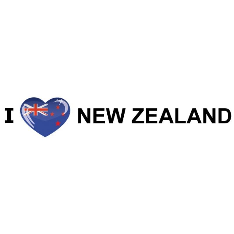 Landen sticker I Love New Zealand Shoppartners Goedkoop