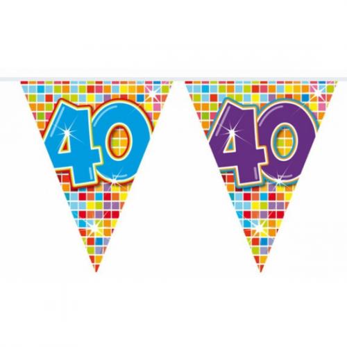 Mini vlaggetjeslijn 40 jaar 3 meter Folat laagste prijs