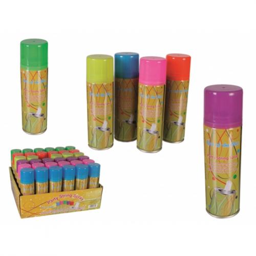 Feestartikelen diversen Geen Oranje serpentine spray 160 ml