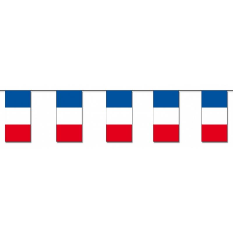 AlleKleurenShirts Papieren vlaggenlijn Frankrijk Landen versiering en vlaggen
