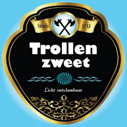 Halloween feestartikelen Trollenzweet flessen etiket