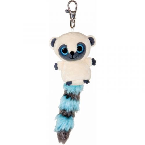 Pluche sleutelhangers Aurora Nacht aap sleutelhanger blauw 7,5 cm