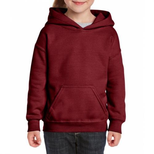 Bordeaux capuchon sweater voor meisjes Gildan Truien en sweaters