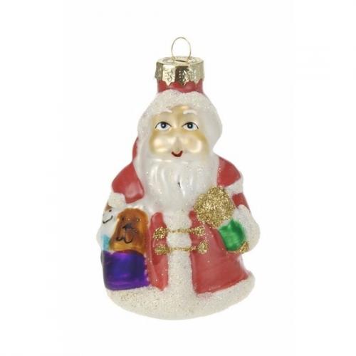 Kerstboom decoratie Kerstman hanger 8 cm type 2 Geen Hoge kwaliteit