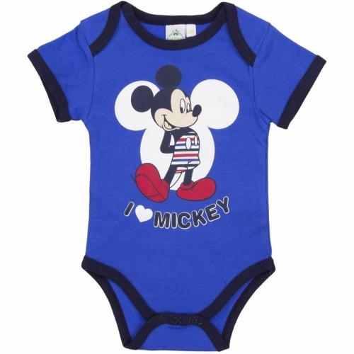 Mickey korte mouw rompertje blauw Disney Het leukste