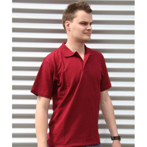 Poloshirt heren bordeaux rood Lemon Soda Geweldig