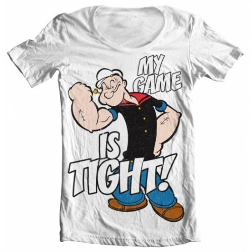 Popeye t shirt heren wit Bellatio Goedkoop