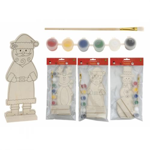 Hobby knutsel sets Geen Rendier schilder decoratie van hout