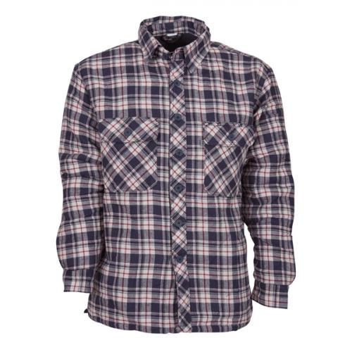 Overhemden Life Line Trucker overhemd blauw geruit 100 katoen