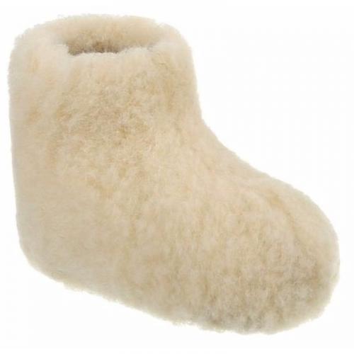 Wollen pantoffels wit voor kinderen Geen Sloffen en Pantoffels