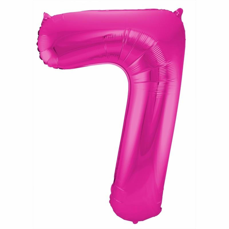 Cijfer ballonnen 7 jaar 86 cm Geen beste