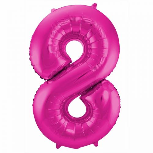 Leeftijd feestartikelen Cijfer ballonnen 8 jaar 86 cm