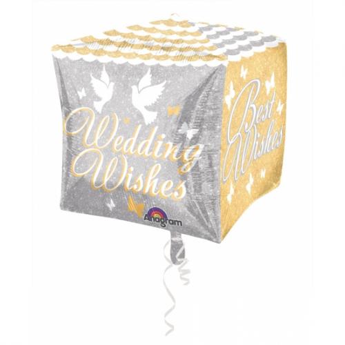 Folie ballon Wedding Wishes 38 cm Folat Feestartikelen diversen