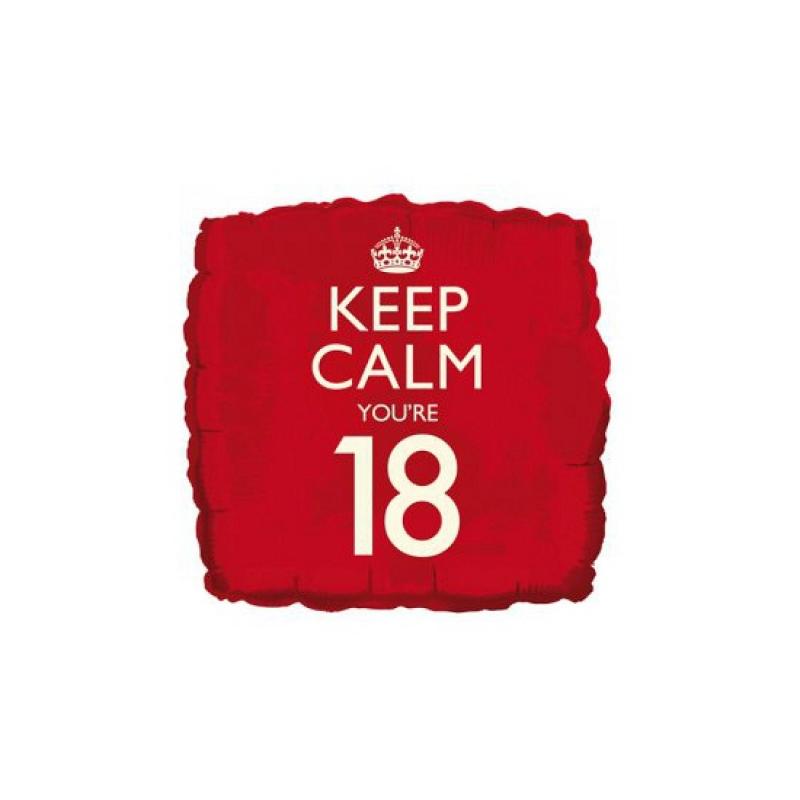 Helium ballon keep calm you are 18 Bierfeest artikelen Feestartikelen diversen