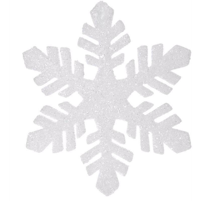 Kerst feestartikelen Kerst artikelen sneeuwvlok slinger glitter