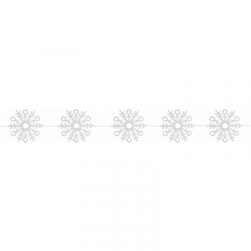 Geen Kerst decoratie slinger sneeuwvlok glitter Kerst feestartikelen