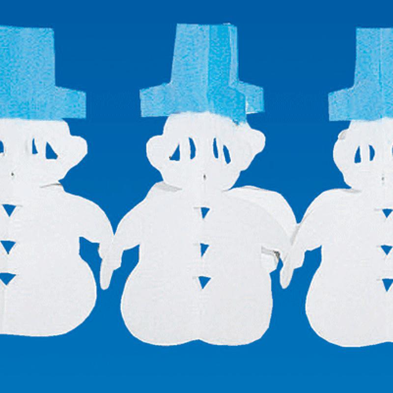 Thema feestartikelen Bierfeest artikelen Sneeuwpop versiering slinger