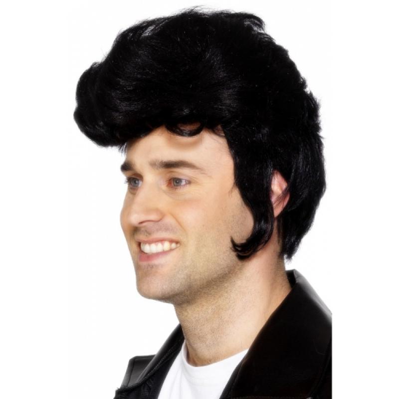 Pruiken Smiffys Carnaval Elvis pruik zwart