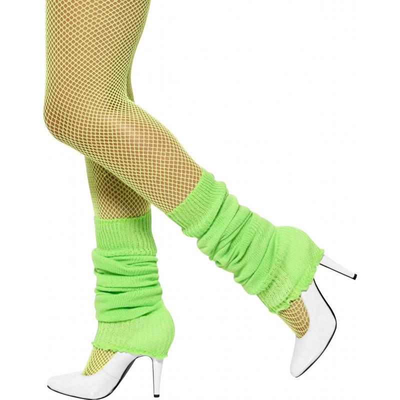 Carnaval Fluor groene beenwarmers Geen Verkleedaccessoires