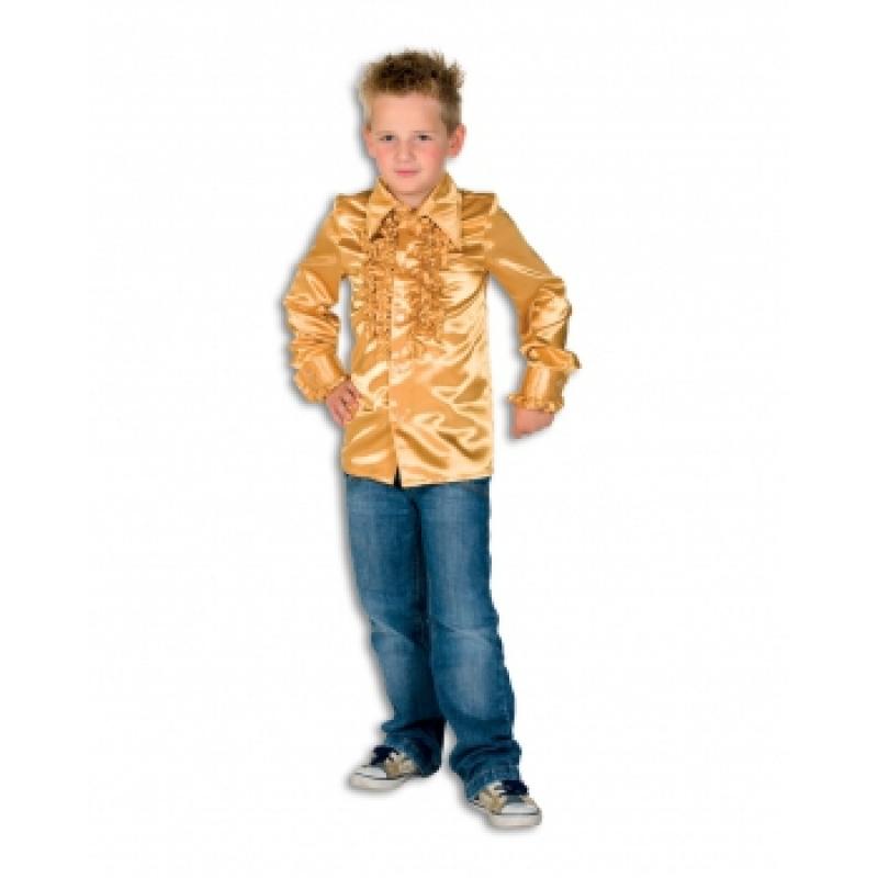 Soorten kostuums Geen Carnaval Rouches blouse goud voor kids