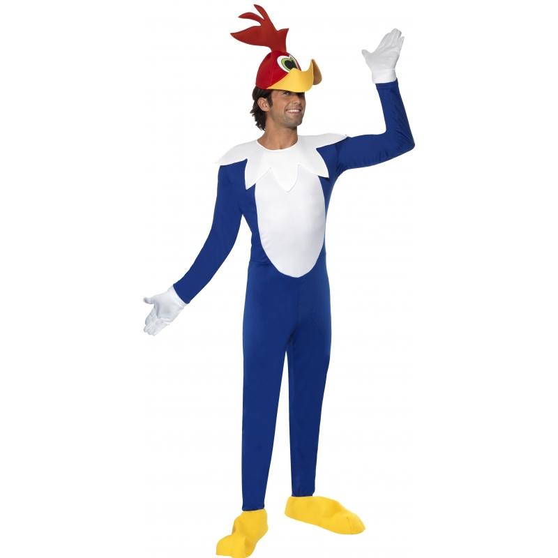 Superhelden en Cartoon kostuums Smiffys Carnaval Woody Woodpecker kostuum volwassen