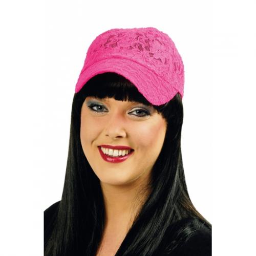 Feest hoeden Carnavalskostuum winkel Felroze neon petjes voor dames