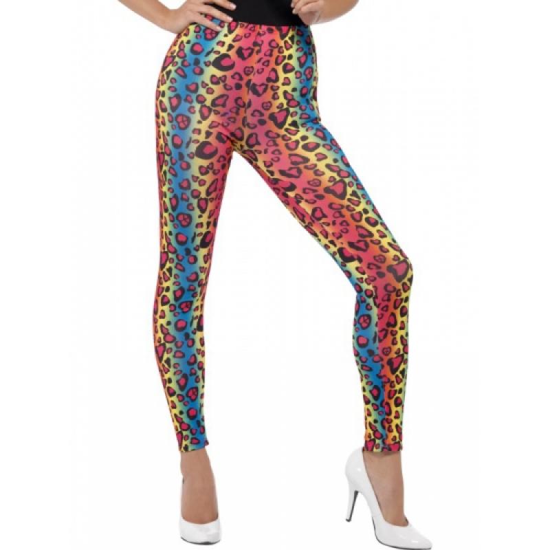 Geen Luipaard leggings disco thema Verkleedaccessoires