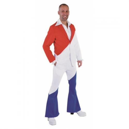 Landen kostuums Carnavalskostuum winkel Nederlandse vlag 70s pak voor heren