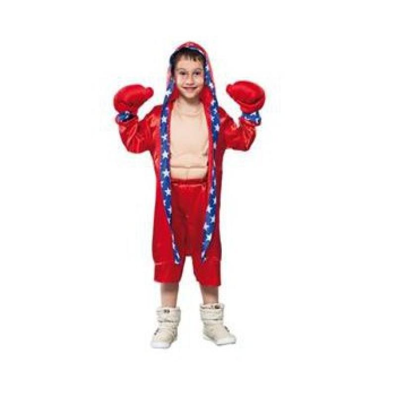 Voordelig rood bokser kostuum Carnavalskostuum winkel Sport kostuums
