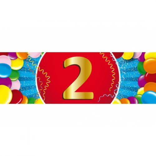 Leeftijd feestartikelen Shoppartners 2 jaar versiering sticker