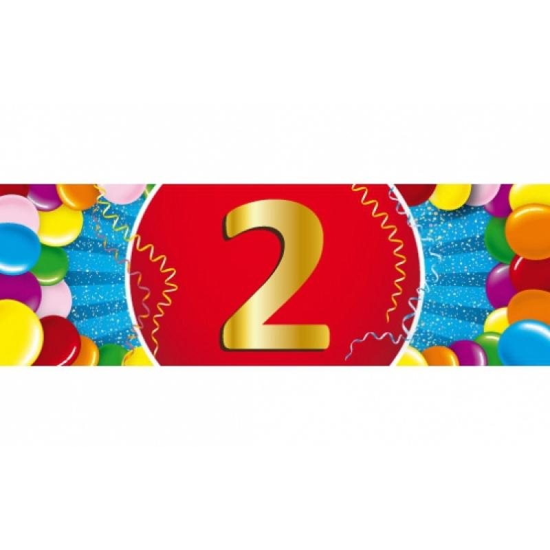 Leeftijd feestartikelen Shoppartners 2 jaar versiering sticker
