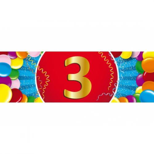 3 jaar versiering sticker Shoppartners Beste kwaliteit