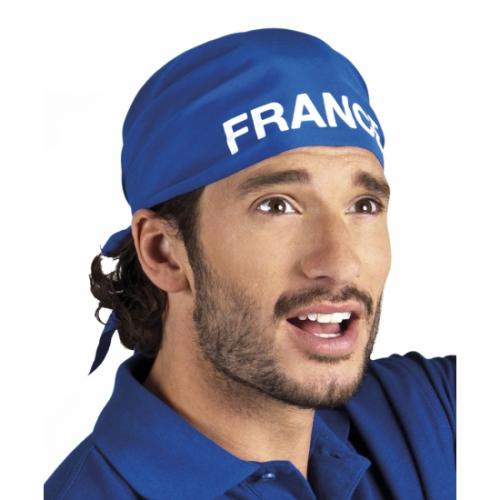 Landen versiering en vlaggen Frankrijk bandana blauw