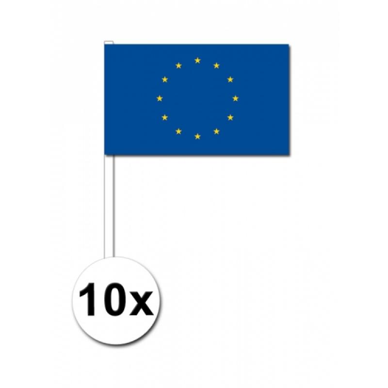 Landen versiering en vlaggen Geen Landen Zwaaivlaggetjes Europa 10x