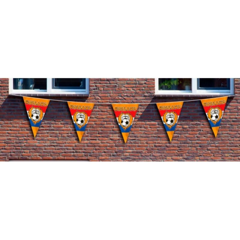 Oranje artikelen Mega Holland vlaggenlijn 10 meter Geen Hoge kwaliteit