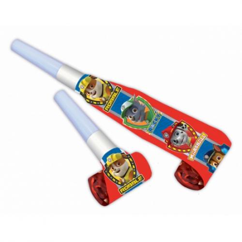 Paw Patrol Papieren Paw Patrol roltongen 8 stuks Kinderfeestjes