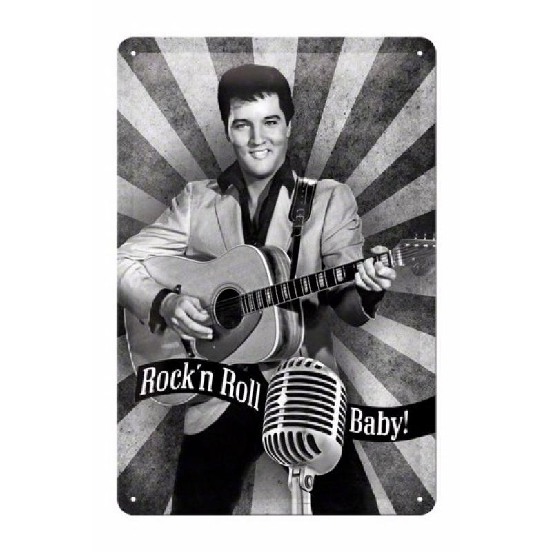 Geen Rock n Roll Baby Muurdecoratie Rock n Roll Baby 20 x 30 cm Feestartikelen diversen